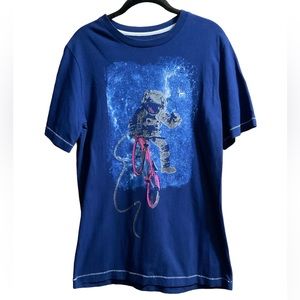 Boy’s Circo Blue Astronaut Short Sleeve T-Shirt with White Stitching